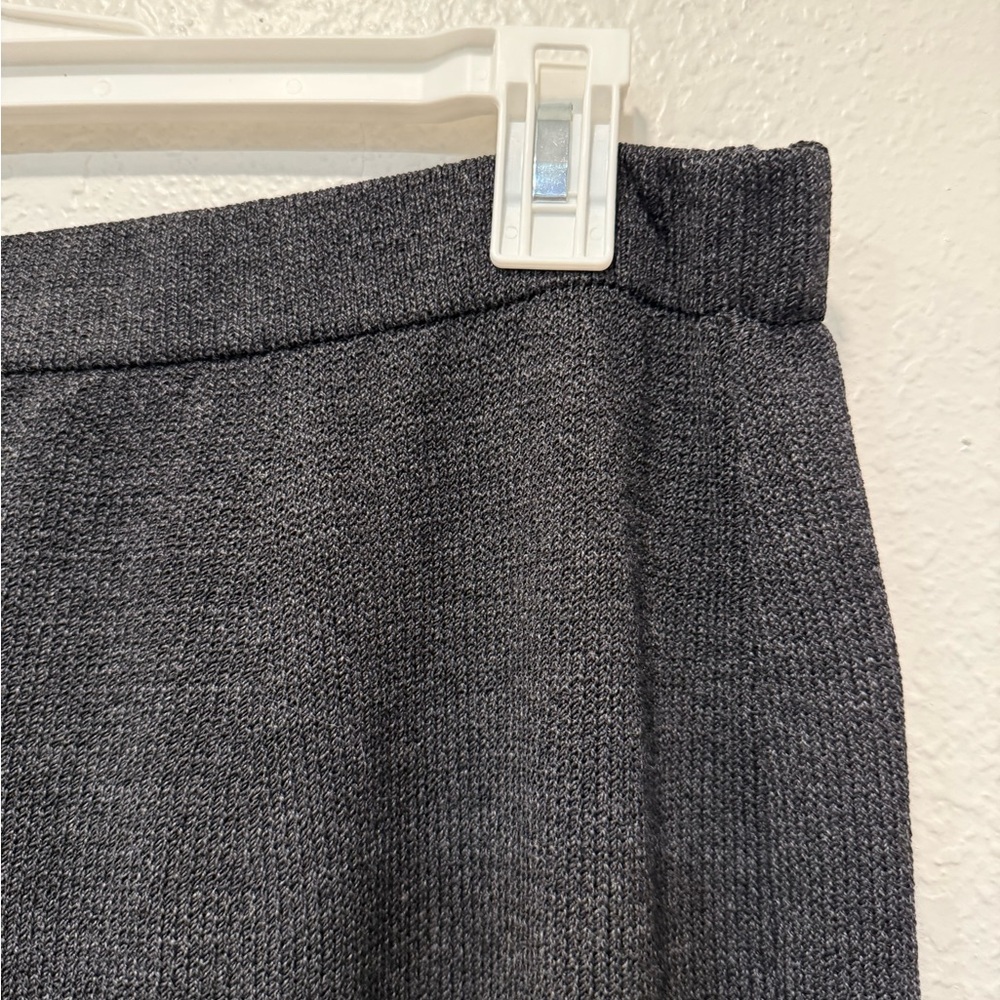 St. John Collection Santana Knit Jacket Pants wide leg Set Black Wool Blend - Picture 9 of 16